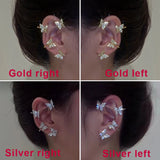 Butterfly Ear Cuffs Wrap Around Non-Pierced Ears Earrings