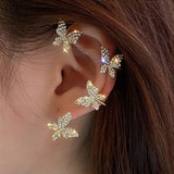Butterfly Ear Cuffs Wrap Around Non-Pierced Ears Earrings