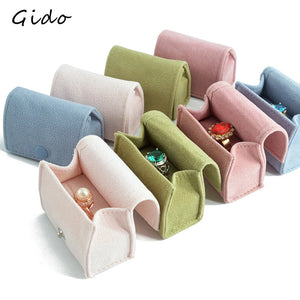 Snap Mini Bag Jewelry Cloth Box Bead Flannel Ring Storage Bag