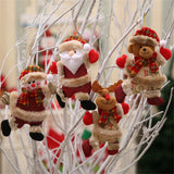 1PC Elk Santa Christmas Pendant Tree Decorations for Home