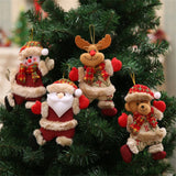1PC Elk Santa Christmas Pendant Tree Decorations for Home
