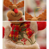1PC Elk Santa Christmas Pendant Tree Decorations for Home