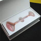 Rose Quartz Facial Massage Roller for Body Exercise