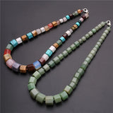 Bohemian Green Aventurine Stone Beads Necklace