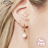 925 Sterling Silver Zircon Small Stud Earring for Women