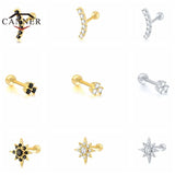 925 Sterling Silver Zircon Small Stud Earring for Women