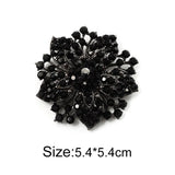 Bauhinia Rhinestone Brooch for Women, Cardigan Clip, Suit Pin