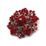 Bauhinia Rhinestone Brooch for Women, Cardigan Clip, Suit Pin