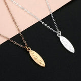 Summer Wave Beach Jewelry Surfboard Necklace for Women