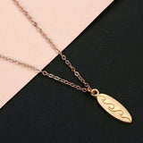 Summer Wave Beach Jewelry Surfboard Necklace for Women