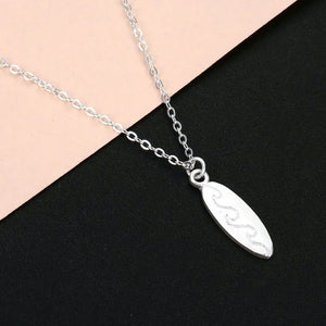 Summer Wave Beach Jewelry Surfboard Necklace for Women