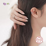 Colorful Crystal Ear Cuff Clip Earrings Leaves U-shaped Ear Clips
