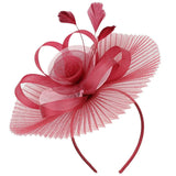 Feather Wedding Fascinator Headband Bridal Hair Accessories