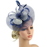 Feather Wedding Fascinator Headband Bridal Hair Accessories