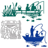 1PC Fishing Metal Cutting Dies DIY Scrapbooking Cards Making Album Decoration