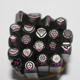 1PC Flower Stamps Metal Jewelry Making Metal Stamping Tools No.1-22