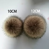 Fluffy Faux Fox Fur Pompoms for Beanie Hats DIY