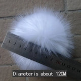 Fluffy Faux Fox Fur Pompoms for Beanie Hats DIY