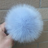 Fluffy Faux Fox Fur Pompoms for Beanie Hats DIY