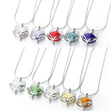 Fox Diffuser Perfume Necklace Titanium Chain