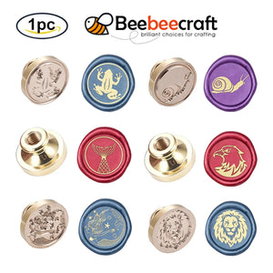 Frog Wax Seal Stamp Head 25mm Animal Removable Brass for Wedding Invitation