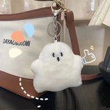 Funny Ghost Keychain School Bag Pendant Plush Doll Hanging Accessories