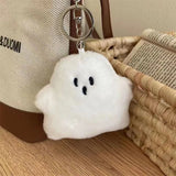 Funny Ghost Keychain School Bag Pendant Plush Doll Hanging Accessories