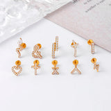G23 Titanium Snake Cross Flat Back Cartilage Earrings Lip Ring