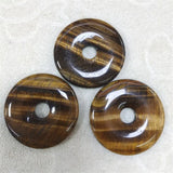 Yellow Tiger Eye Gemstone Donuts Shape 25MM-50MM