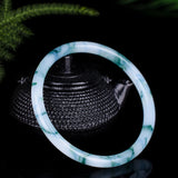 Natural Colour Jade Bangle Bracelet Jadeite Chinese Carved Charm Jewelry Amulet