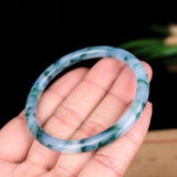 Natural Colour Jade Bangle Bracelet Jadeite Chinese Carved Charm Jewelry Amulet