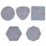 Geometric Coaster Resin Mold for Home Decoration