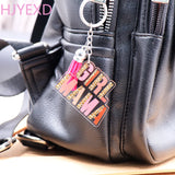 1PC MAMA Acrylic Keychain Tassel Pendant Car Bag Keyring Wedding Party Keychains