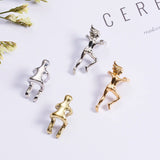 Silver Figure Shaped Ear Clip Climber Cuff Earrings