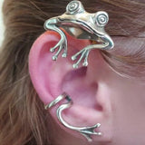 Gothic Punk Frog Animal Earring Hip-hop Ear Cuff Bone Clip No Piercing