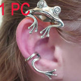 Gothic Punk Frog Animal Earring Hip-hop Ear Cuff Bone Clip No Piercing