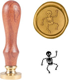 1PC Halloween Skeleton Wax Seal Stamp