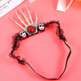 Head and Hand Bone Pendant Necklace for Cosplay Halloween Fancy Party