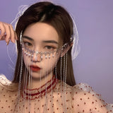 Crystal Tiara Rhinestone Hairwear Headpieces Forehead Hair Accessories
