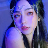 Crystal Tiara Rhinestone Headband Comb Hairwear Long Tassel Forehead Jewelry