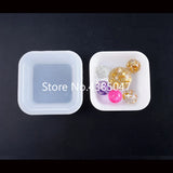 1PC Heart Square Plate Bowl UV Resin Jewelry Mold Silicone Handcraft Accessories