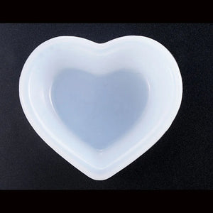 1PC Heart Square Plate Bowl UV Resin Jewelry Mold Silicone Handcraft Accessories