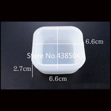 1PC Heart Square Plate Bowl UV Resin Jewelry Mold Silicone Handcraft Accessories