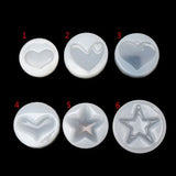Silicone Heart Star Jewelry Mold Epoxy Resin Casting Pendant Accessories
