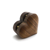 Heart Wood Ring Box Jewelry Storage Case Gift