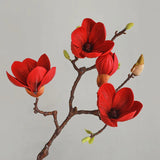 High Quality Artificial Magnolia Flower Branch for Home Decor and Wedding