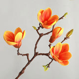 High Quality Artificial Magnolia Flower Branch for Home Decor and Wedding