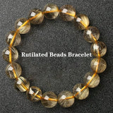 High Rutilated Quartz Crystal Bracelet for Women