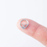 Stainless Steel Alien Hinged Nose Ring Stud
