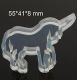 1PC Unicorn Pendant Silicone Mold DIY Dried Flower Jewelry Resin Molds